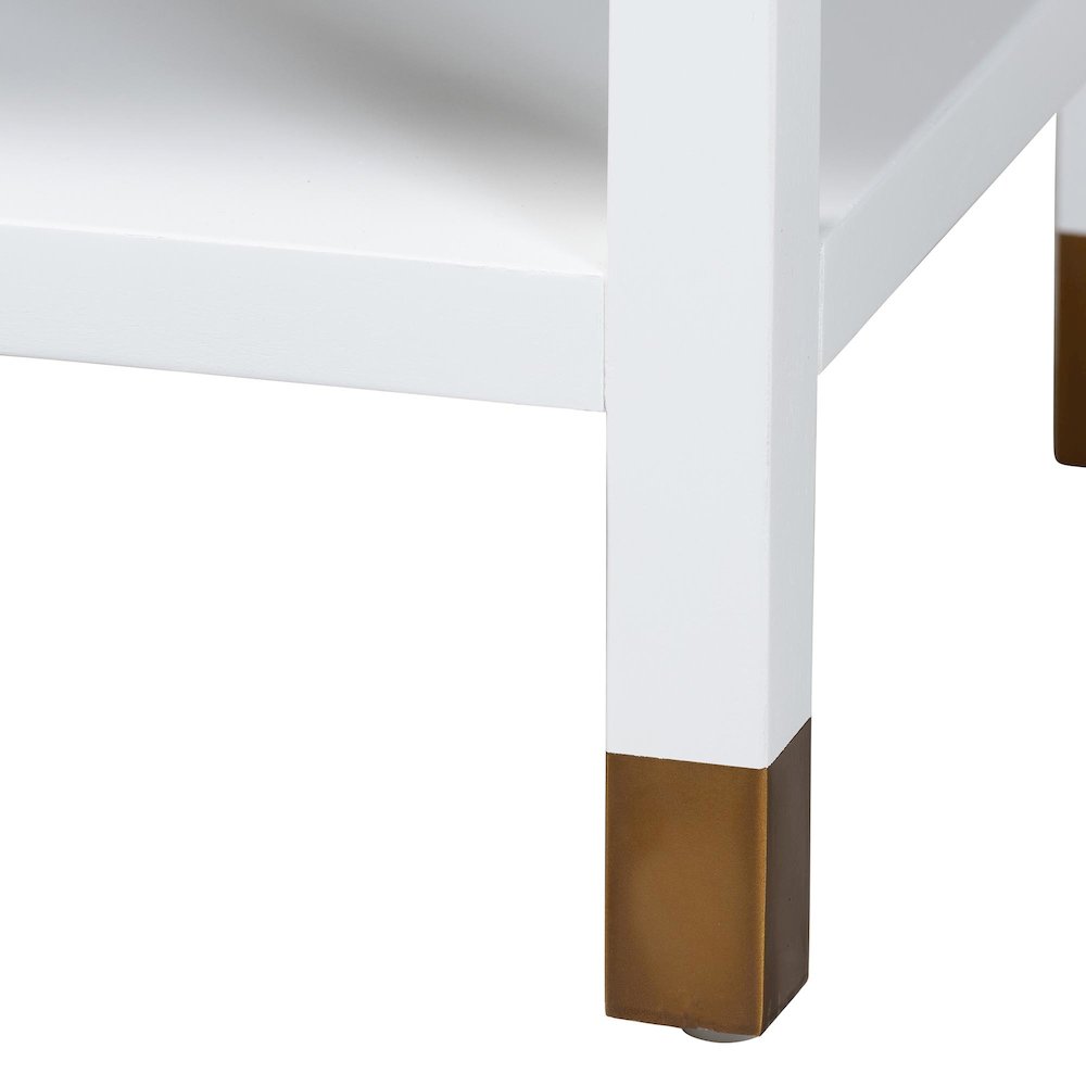 Aiden Fluted 2-Door Accent Storage Cabinet with Open Shelf and Raised Legs. Picture 8