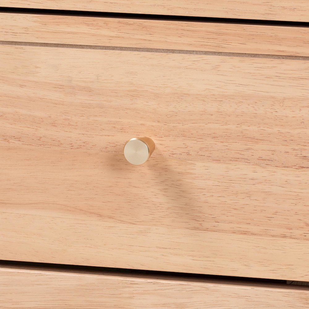 Chest - 4-Drawer Bedroom Organizer with Bamboo-Style Turned Legs. Picture 6