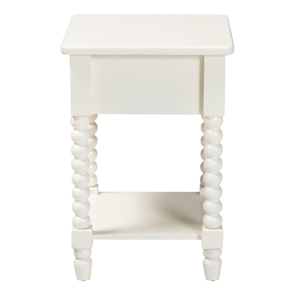 Raynera End Table with Legs, 1-Drawer Accent Table with Spindle Turned Legs. Picture 4