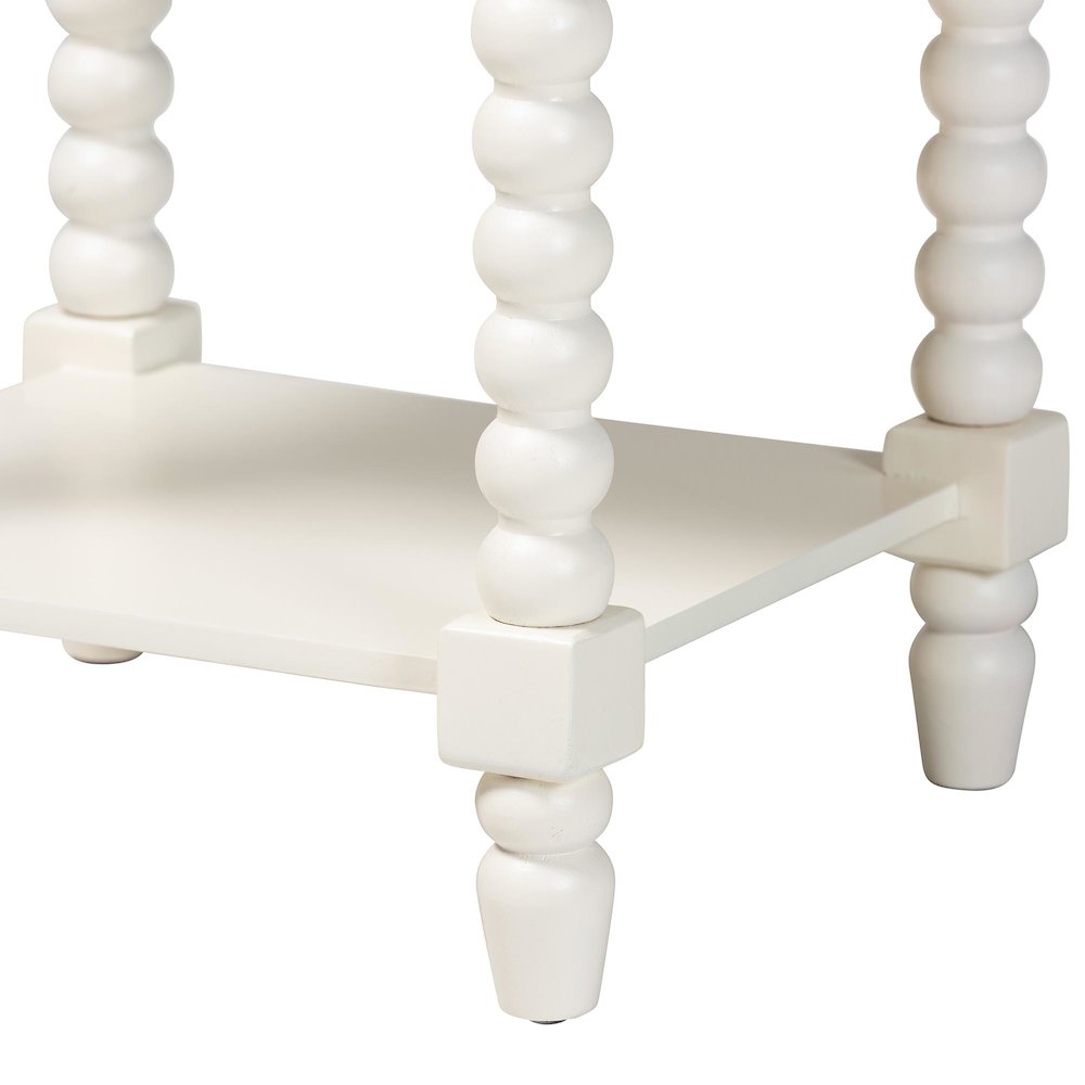Raynera End Table with Legs, 1-Drawer Accent Table with Spindle Turned Legs. Picture 8