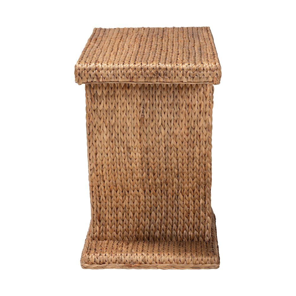 Alyssa Seagrass Console Table - Handwoven Display Table with Sculptural Frame. Picture 4
