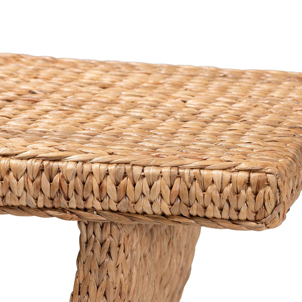 Alyssa Seagrass Console Table - Handwoven Display Table with Sculptural Frame. Picture 5