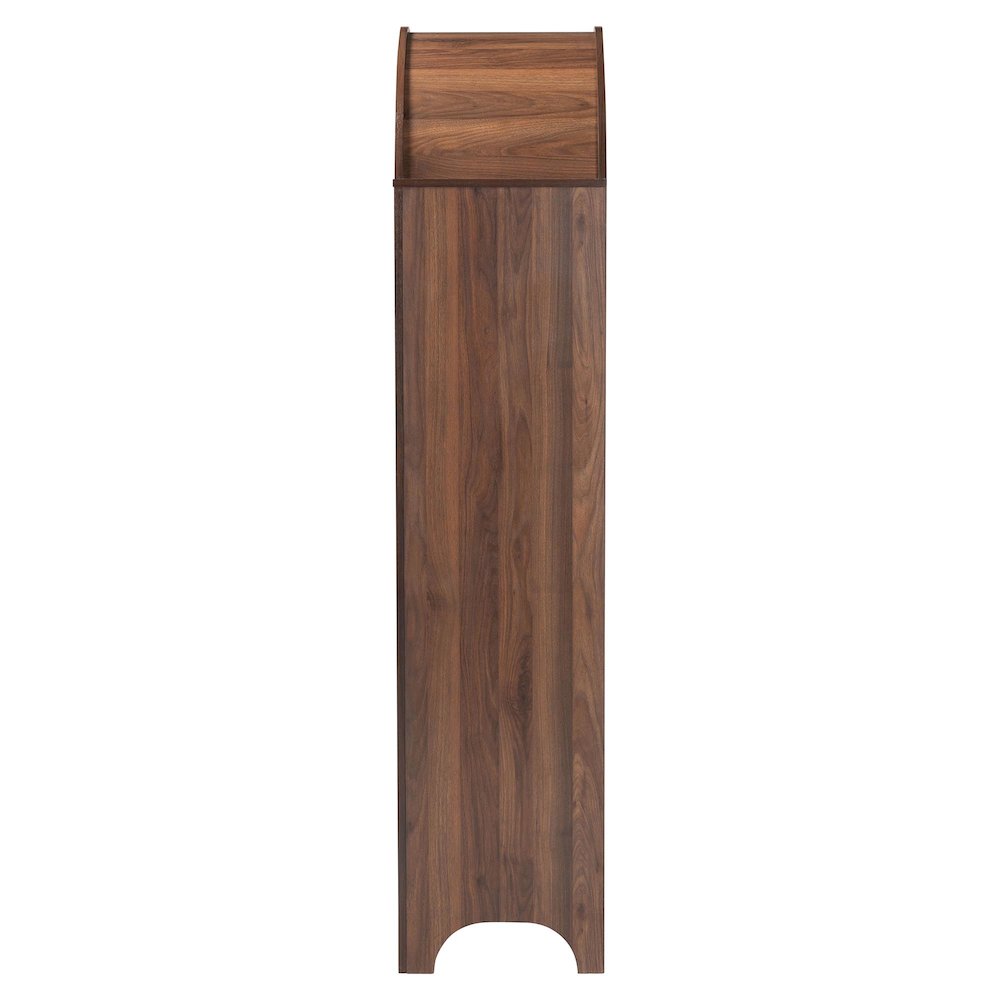 Hayes Wood Cabinet with Arch Top - Mid-Century Modern Display Piece. Picture 5