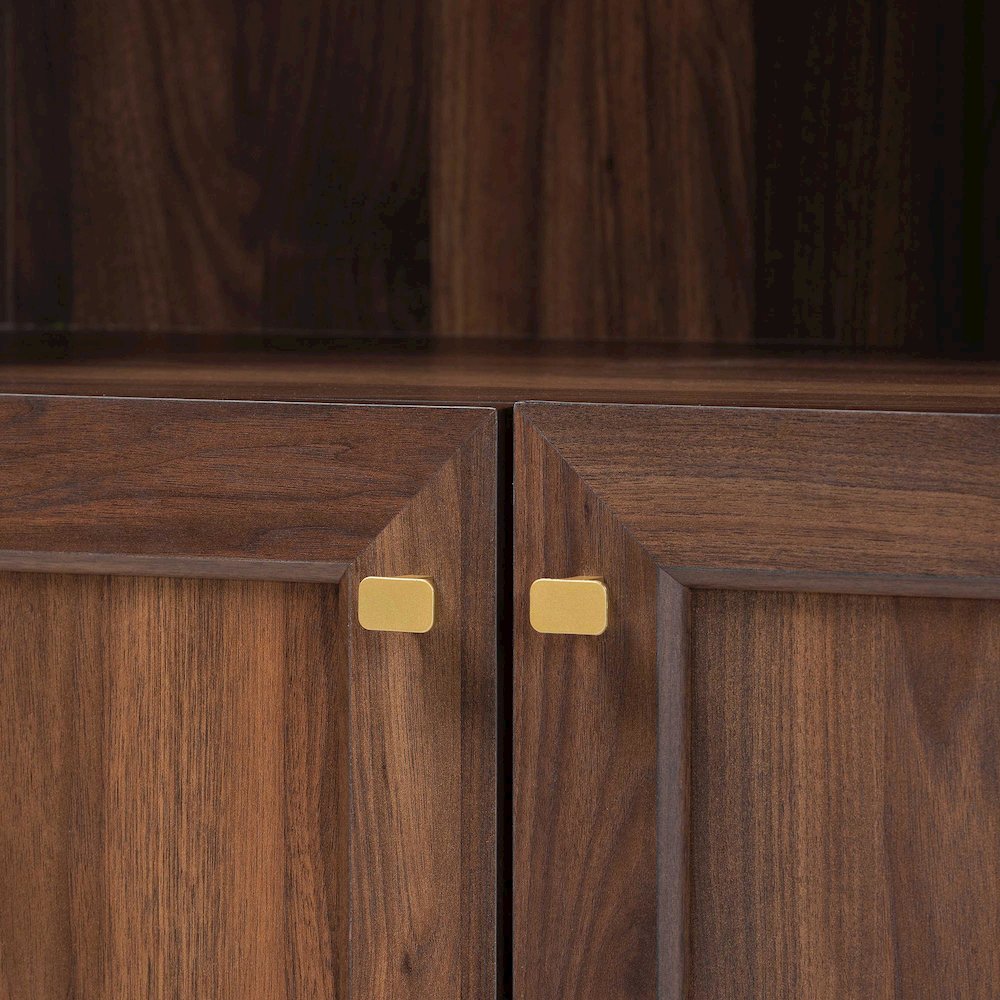 Hayes Wood Cabinet with Arch Top - Mid-Century Modern Display Piece. Picture 6