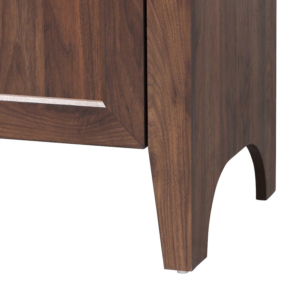 Hayes Wood Cabinet with Arch Top - Mid-Century Modern Display Piece. Picture 7