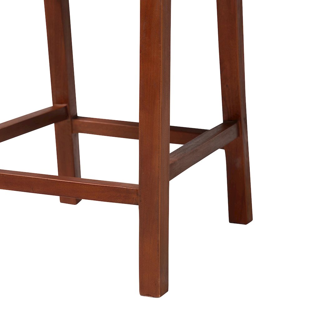 Natural Rattan Counter Stool with Cushion - Handwoven Wicker Stool. Picture 5