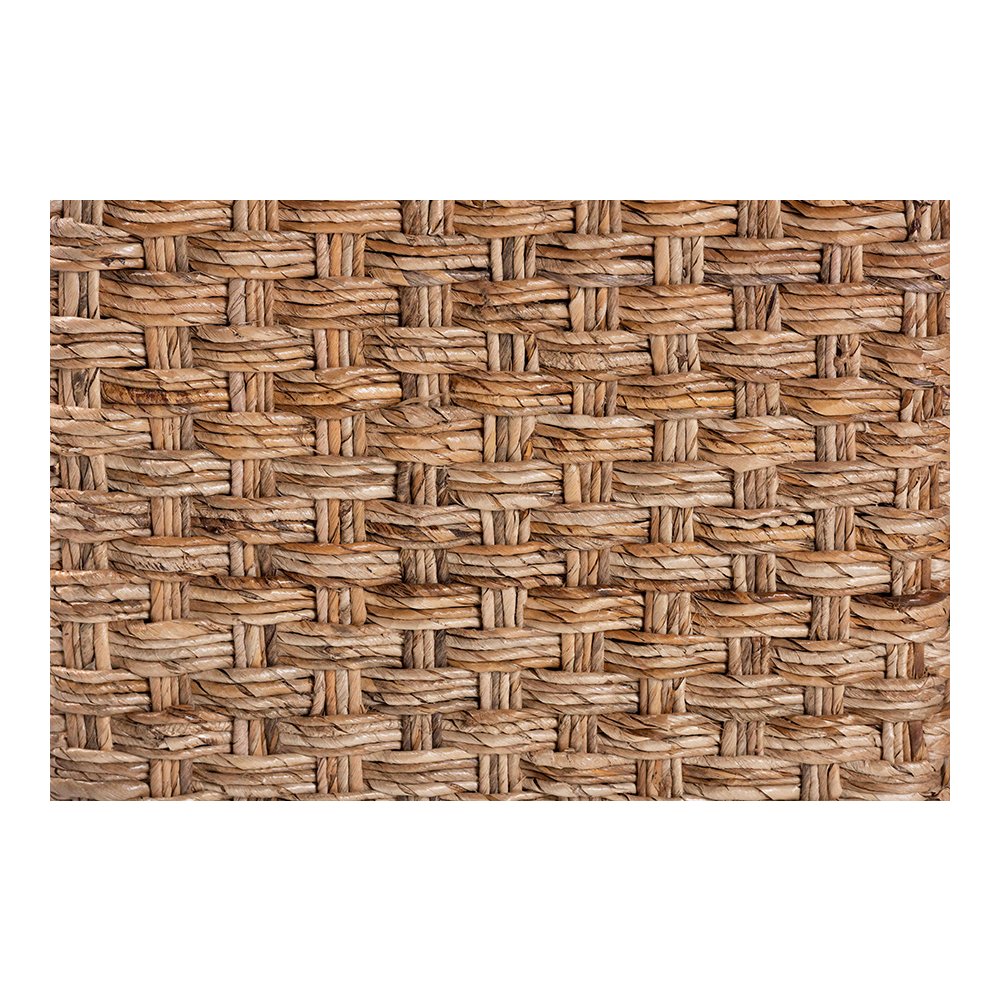 Alda Handwoven Seagrass Console Table with Rustic Waterfall Design. Picture 6