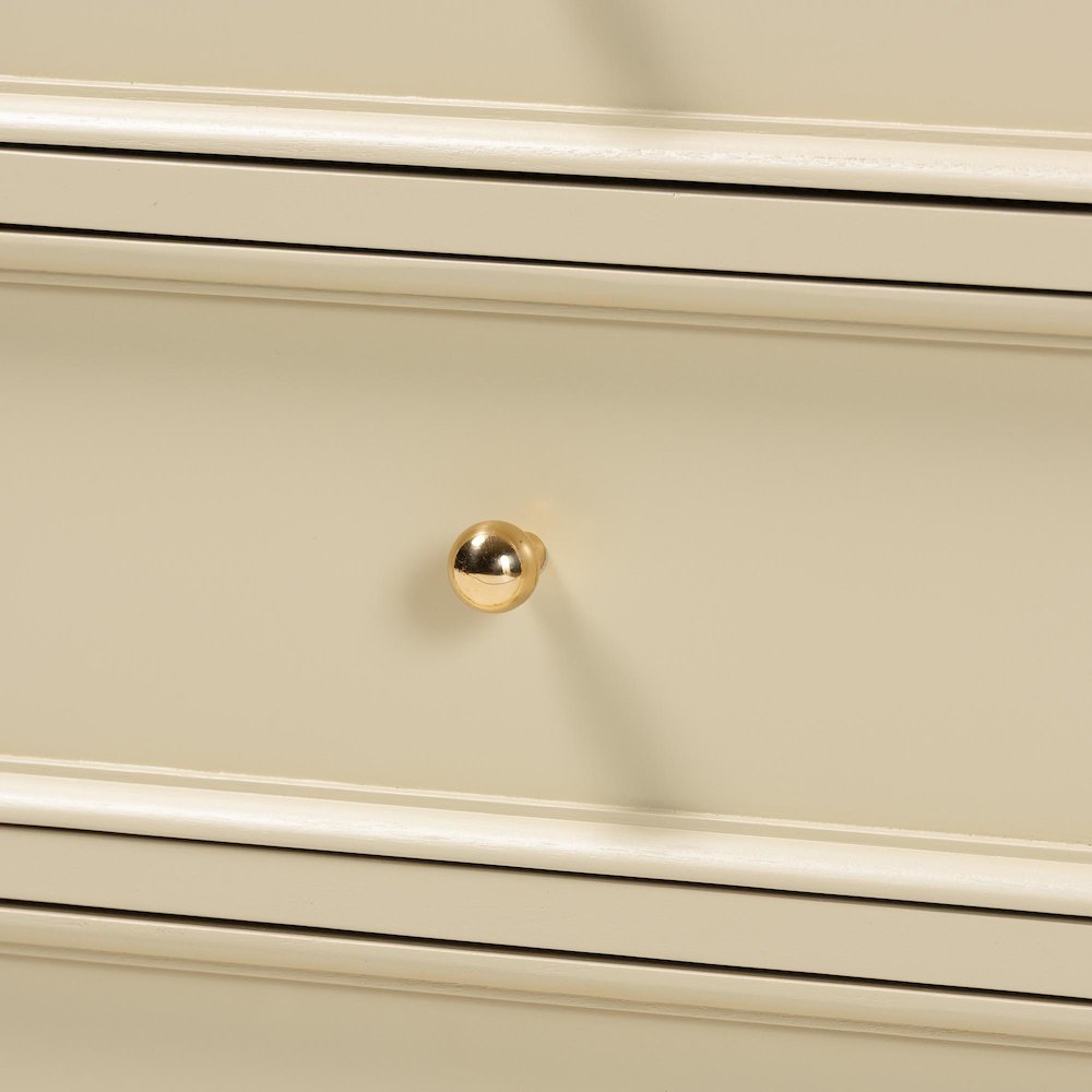Nightstand with Spindle Legs - 3-Drawer Bedside Table with Turned Detailing. Picture 7