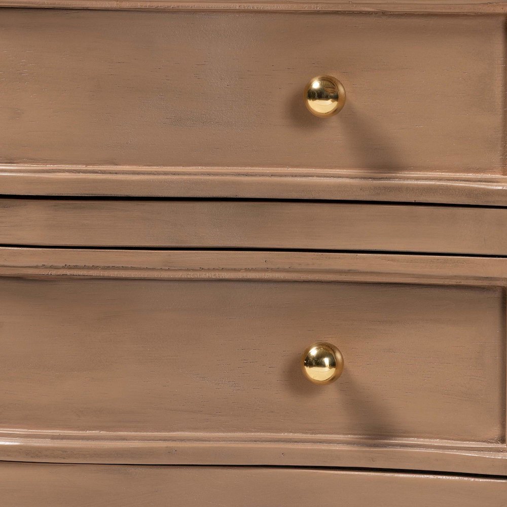 2-Drawer Entryway Table with Open Shelf and Sculpted Apron for Living Room. Picture 7