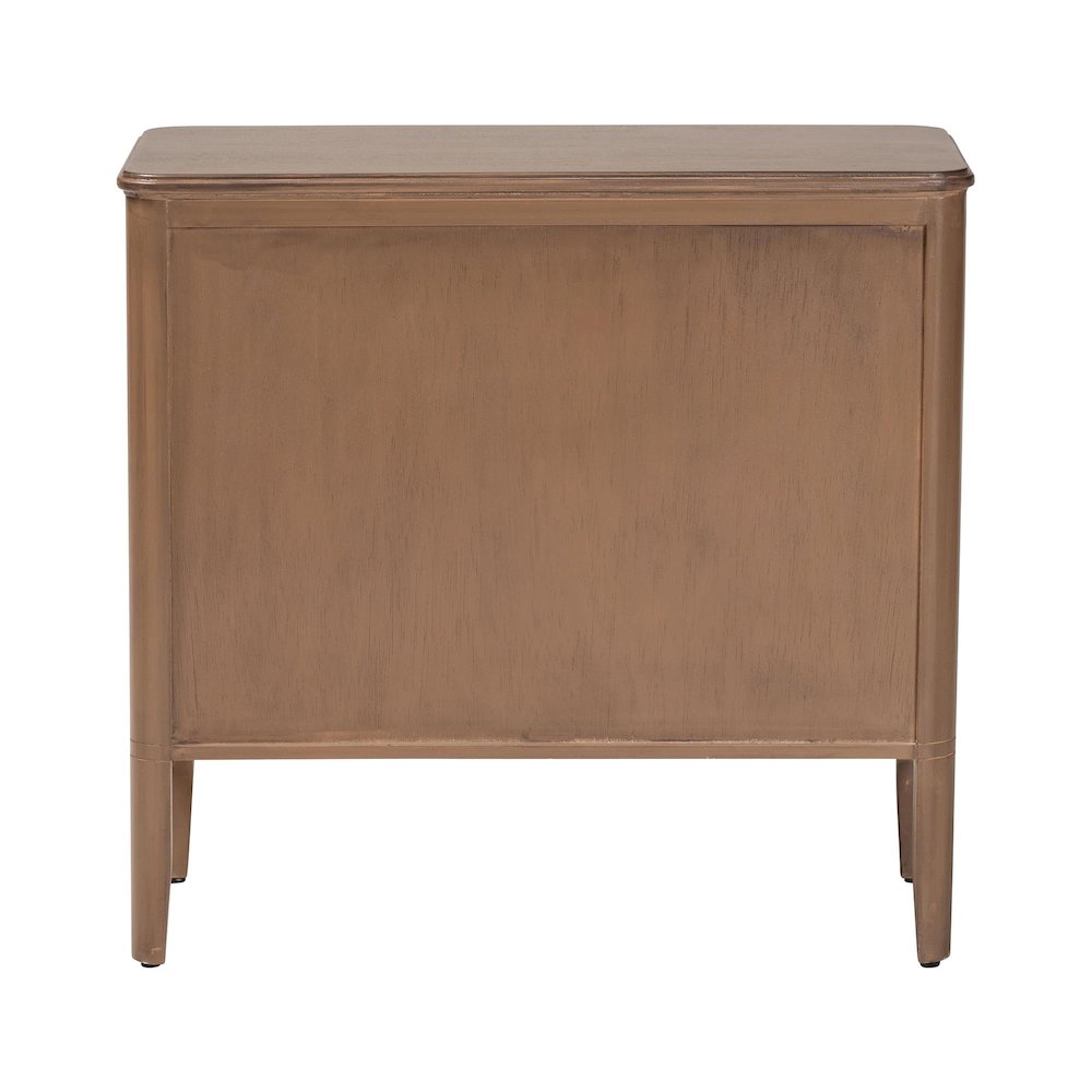 Storage Cabinet - 2-Door Accent Cabinet with Rounded Edges and Metal Door Pulls. Picture 6