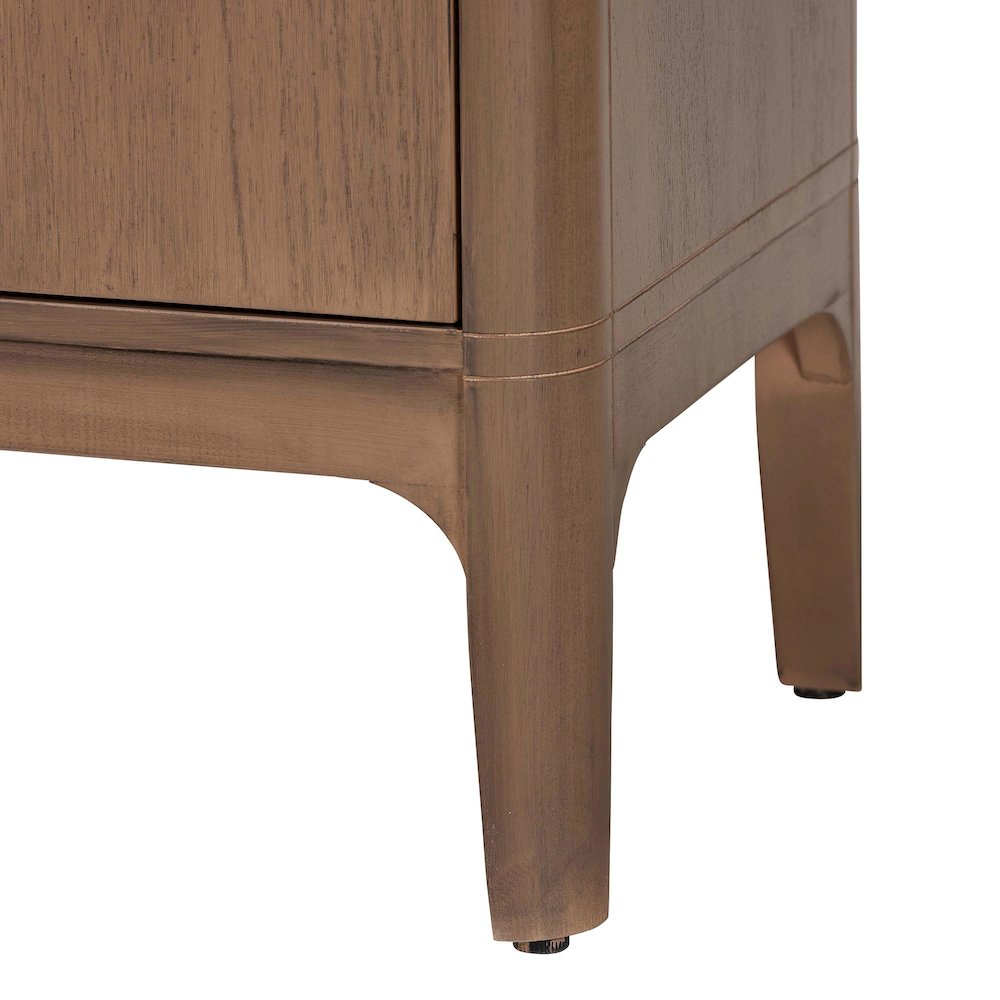 Storage Cabinet - 2-Door Accent Cabinet with Rounded Edges and Metal Door Pulls. Picture 8