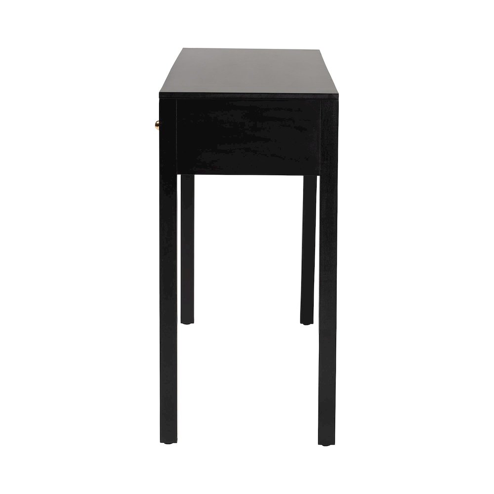 Leah Console Table - 3-Drawer Accent Table with Fluted Wood Detailing. Picture 5