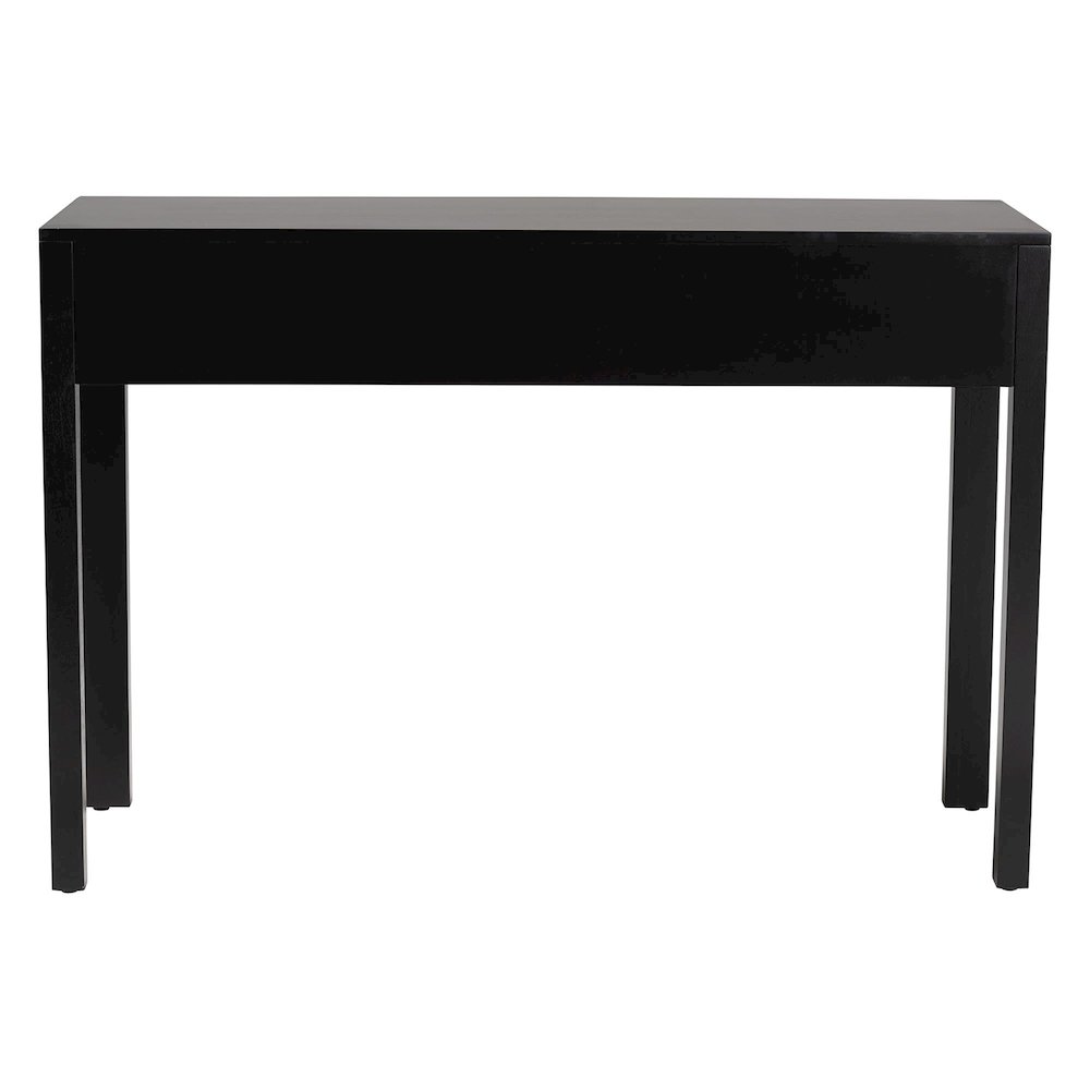 Leah Console Table - 3-Drawer Accent Table with Fluted Wood Detailing. Picture 6