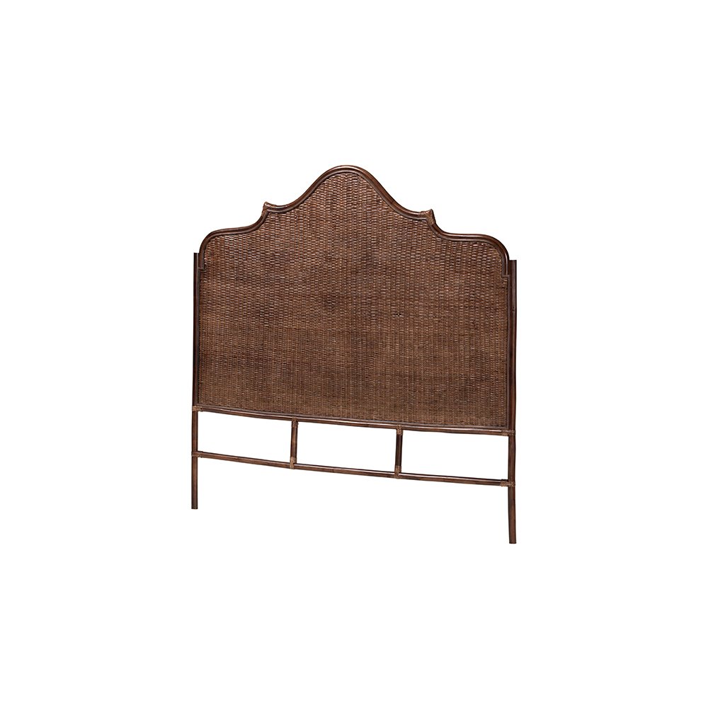 Jaelle Rattan Standalone Headboard with Handwoven Arch Top, Queen. Picture 1