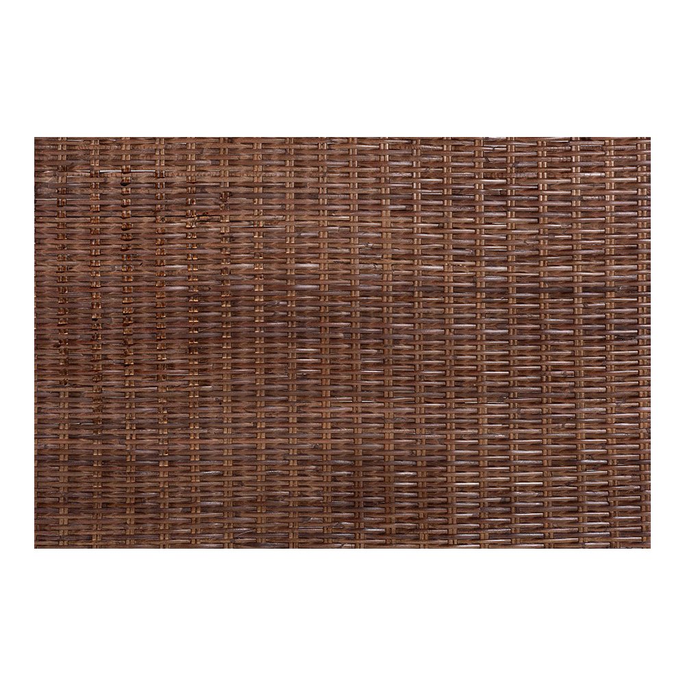 Einya Rattan Standalone Headboard with Wavy Scalloped Top, Queen. Picture 6