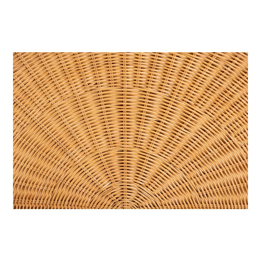 Aries Rattan Chaise Lounge Chair with Rolled Backrest and Cushion. Picture 8