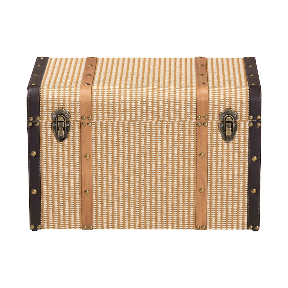 Manton Storage Trunk - Storage Chest with Hinged Top and Woven Exterior. Picture 4