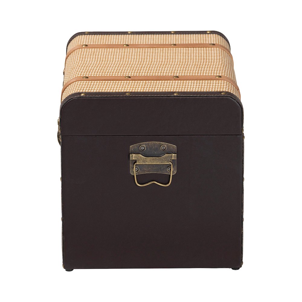 Manton Storage Trunk - Storage Chest with Hinged Top and Woven Exterior. Picture 5