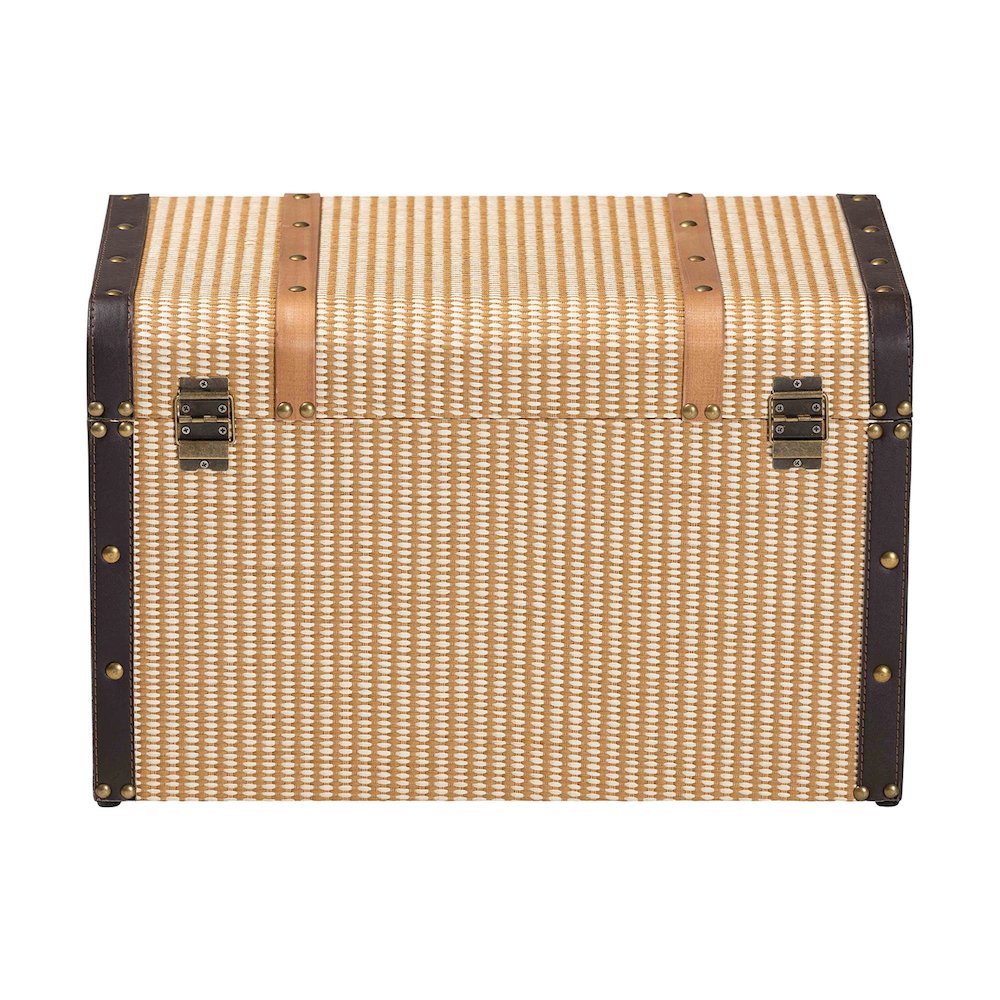 Manton Storage Trunk - Storage Chest with Hinged Top and Woven Exterior. Picture 6