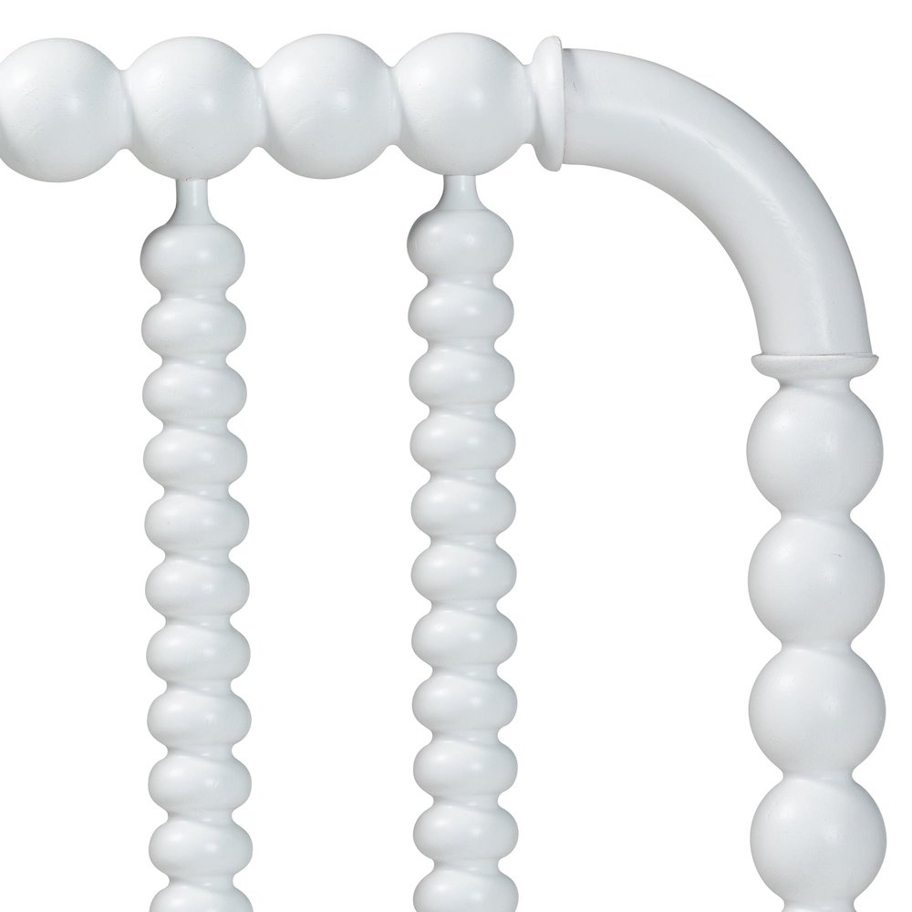 Finley Turned Bobbin Headboard - Spindle Design, Farmhouse, Twin, White. Picture 3