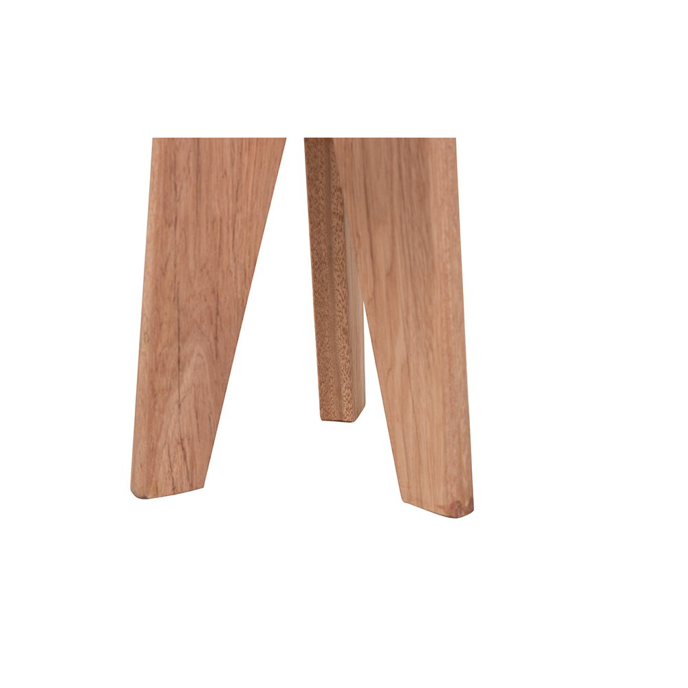 Sayen Acacia Wood Multipurpose Accent Stool with Flared Tripod Base. Picture 5