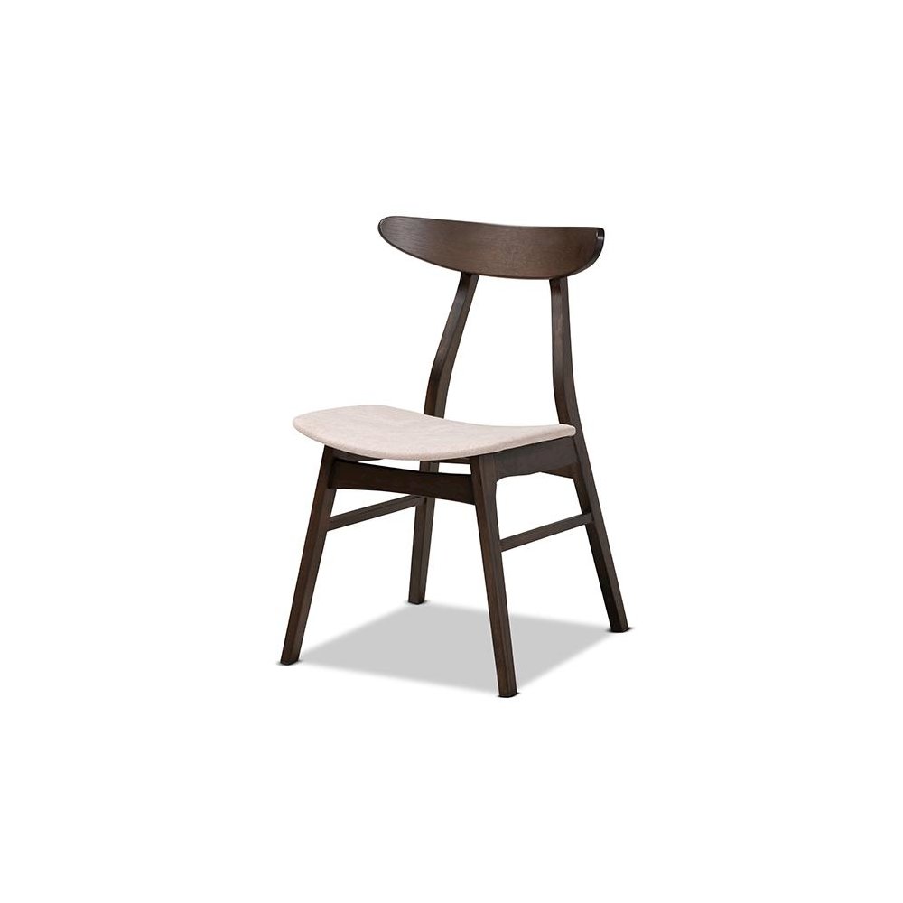 Dark Oak Brown Finished 4-Piece Wood Dining Chair Set Set. Picture 2