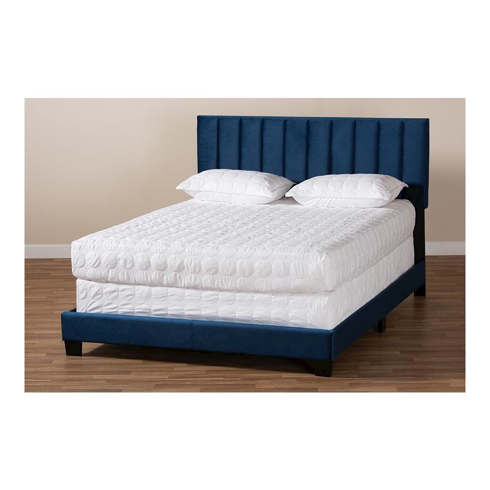 Full Size Panel Bed with Channel Tufted Headboard. Picture 7