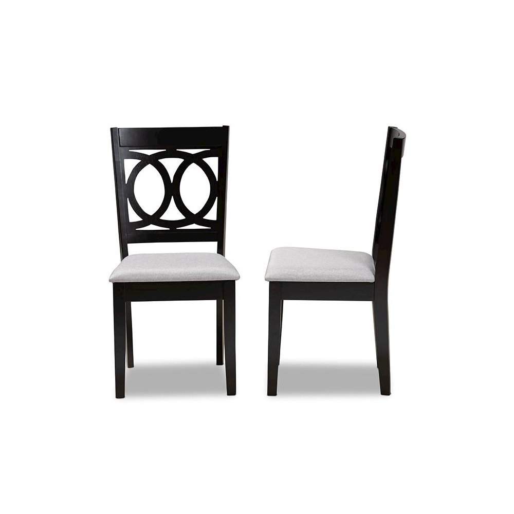 Espresso Brown Finished Wood 2-Piece Dining Chair Set Set. Picture 3