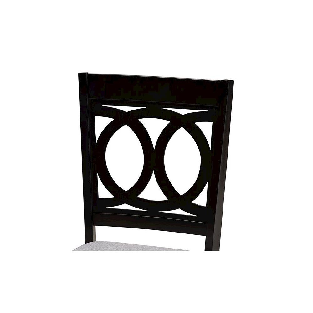 Espresso Brown Finished Wood 2-Piece Dining Chair Set Set. Picture 4