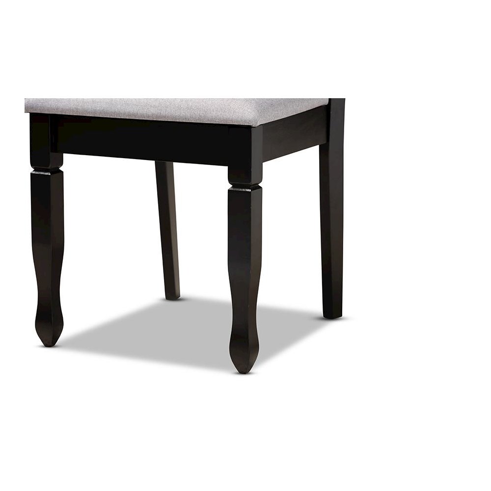 Espresso Brown Finished Wood 2-Piece Dining Chair Set Set. Picture 5