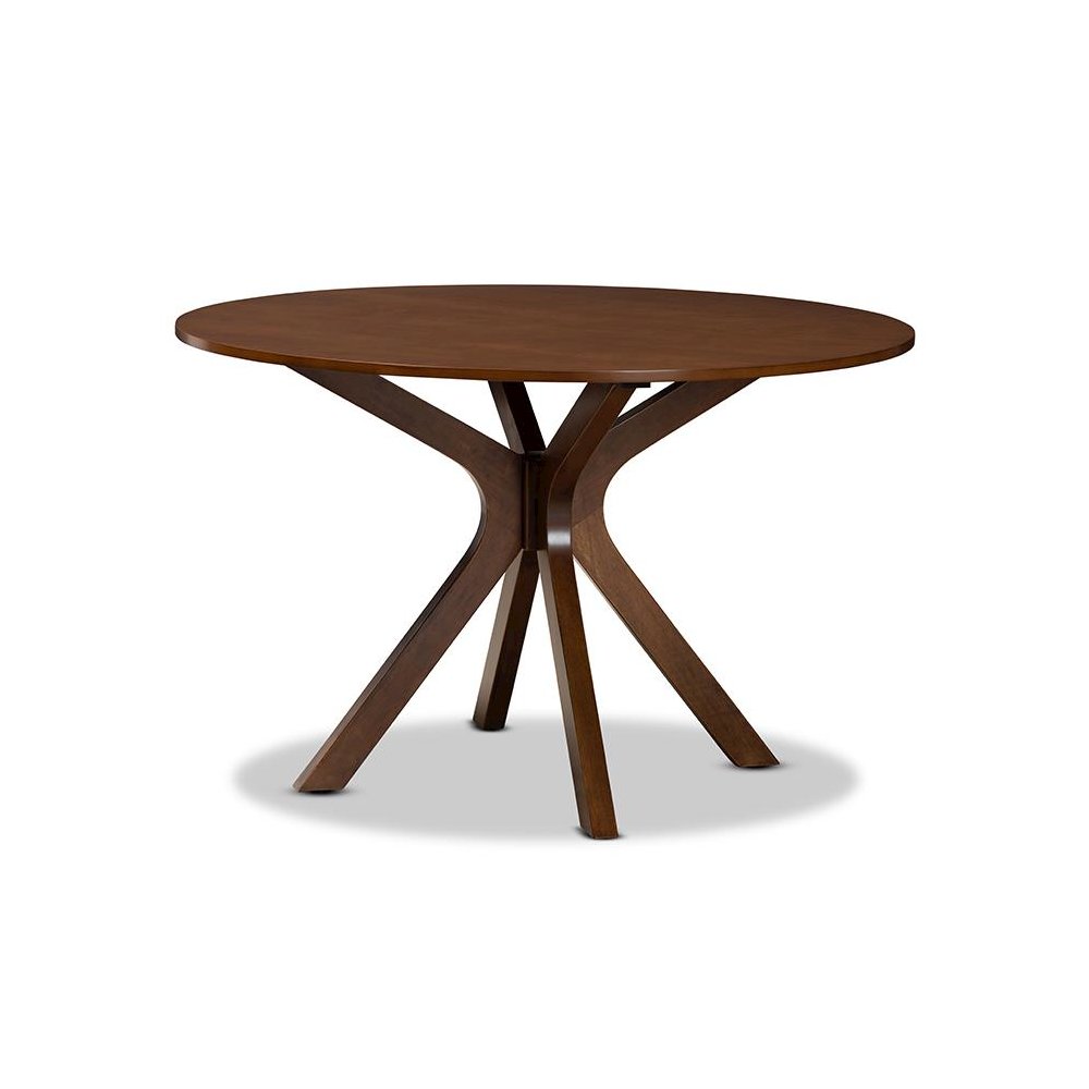 Grey Fabric Upholstered and Walnut Brown Finished Wood 7-Piece Dining Set. Picture 3