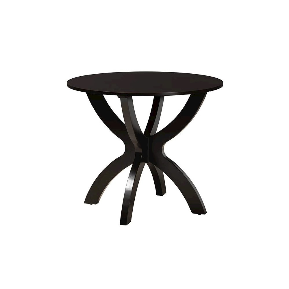 Lena Modern Grey Fabric and Dark Brown Finished Wood 5-Piece Dining Set. Picture 3