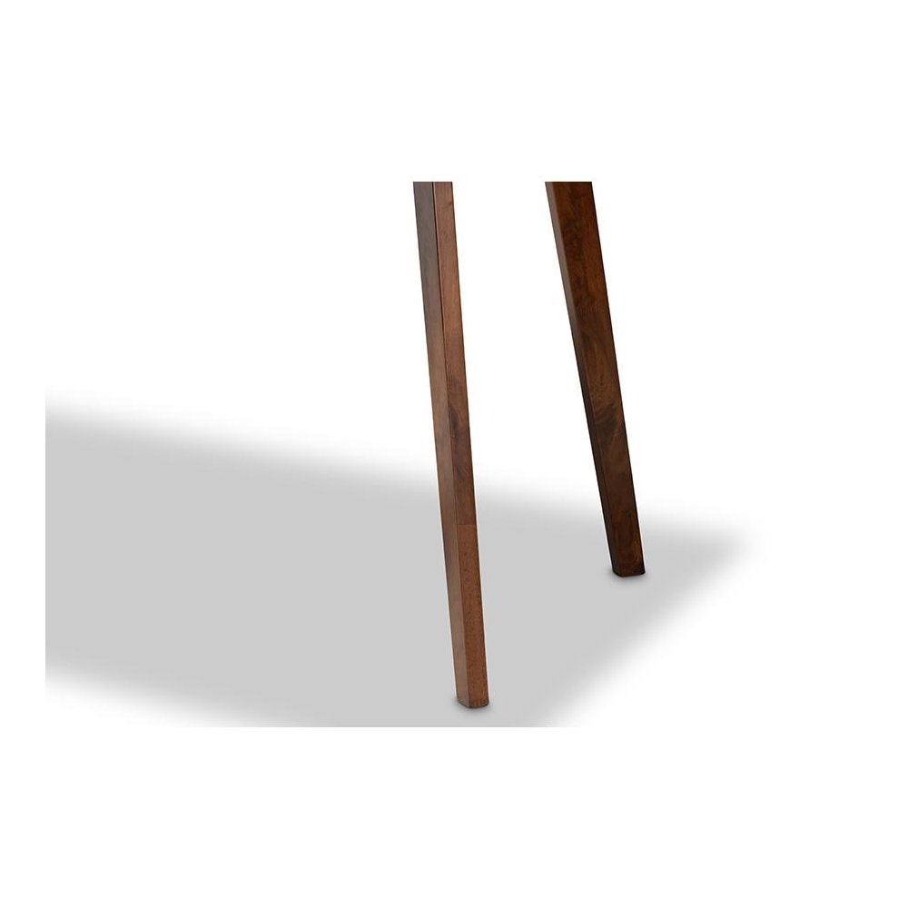 Transitional Walnut Brown Finished Rectangular Wood Dining Table. Picture 3