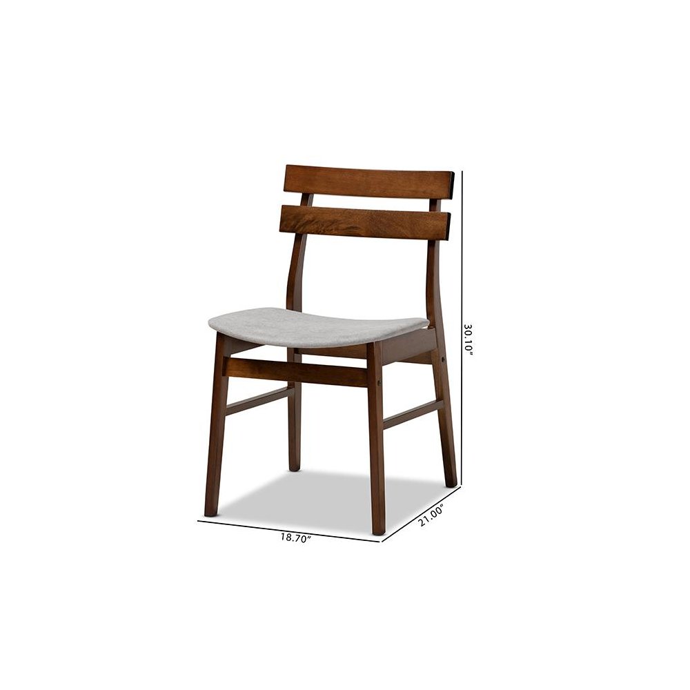 Walnut Brown Finished Wood 4-Piece Dining Chair Set. Picture 6