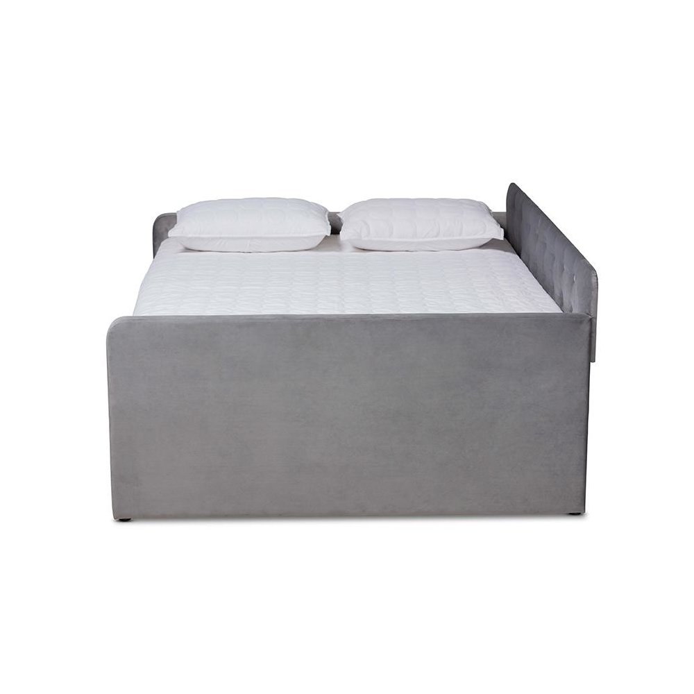 Button Tufted Full Size Daybed with Trundle. Picture 3