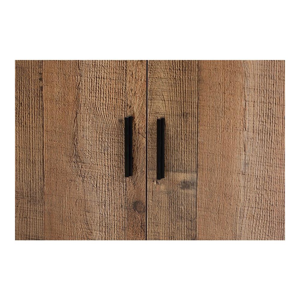 Farmhouse Rustic Finished Wood 2-Door Shoe Cabinet. Picture 5