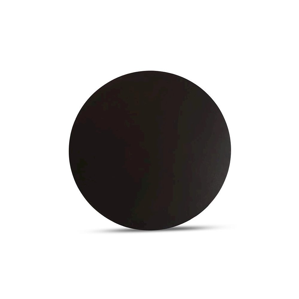 Dark Brown Finished 34-Inch-Wide Round Wood Dining Table. Picture 3