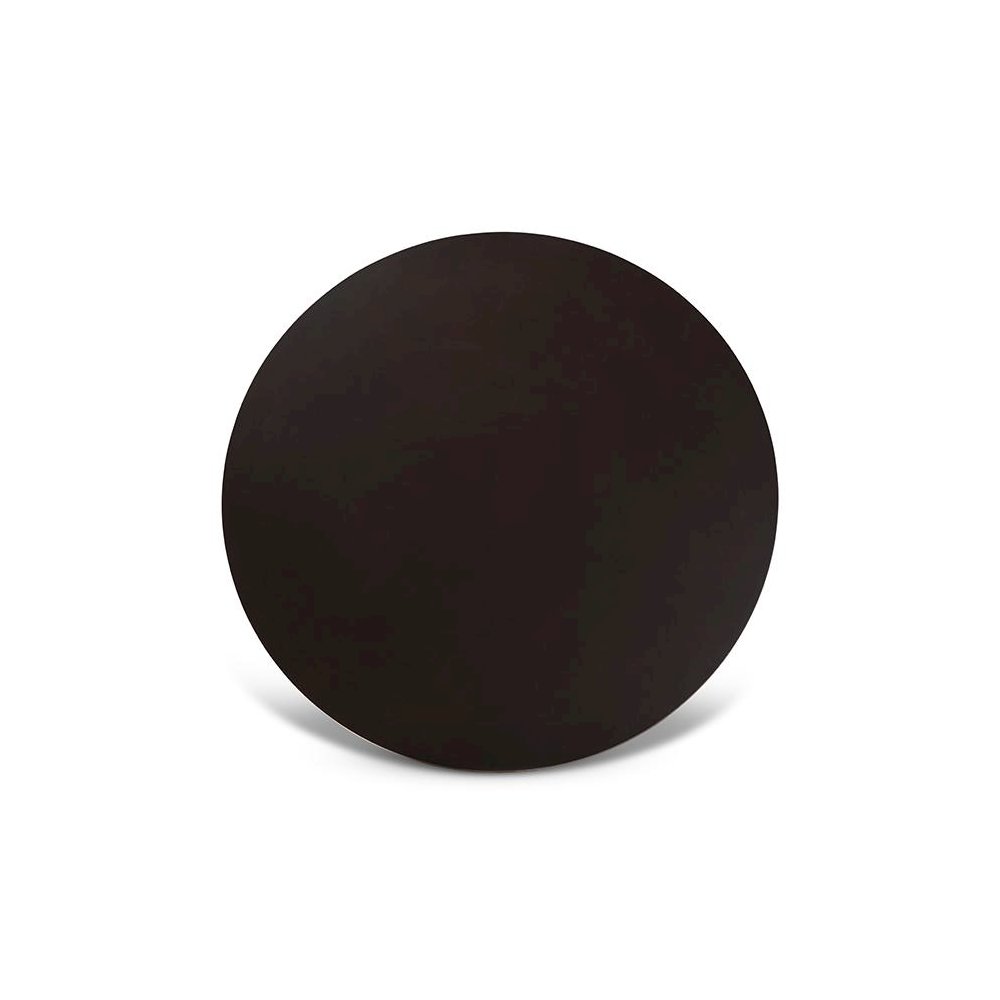 Dark Brown Finished 35-Inch-Wide Round Wood Dining Table. Picture 3