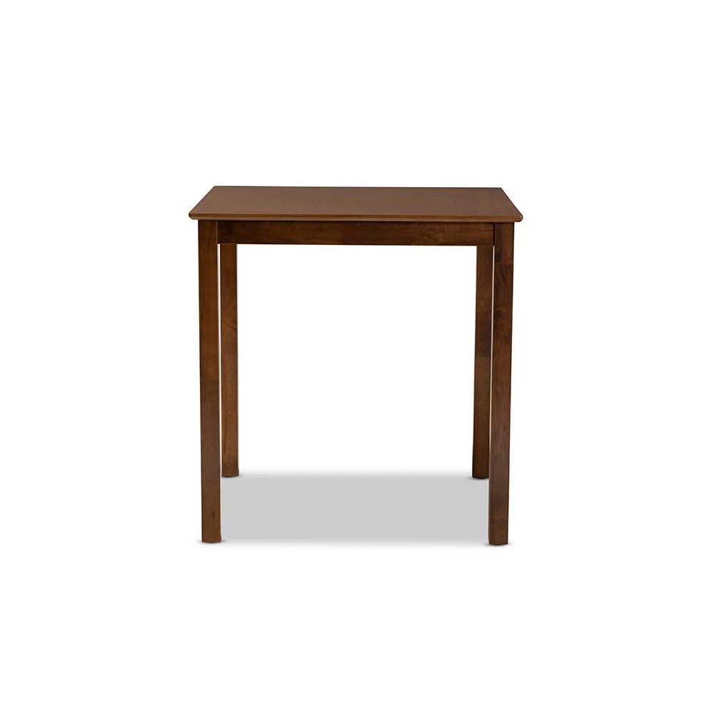 Walnut Brown Finished Wood Counter Height Pub Table. Picture 2