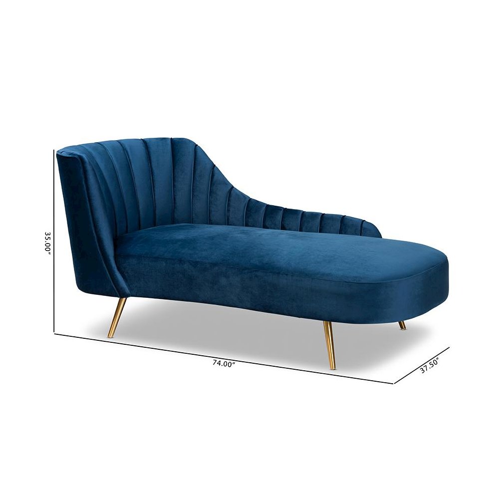 Gold Finished Chaise. Picture 10