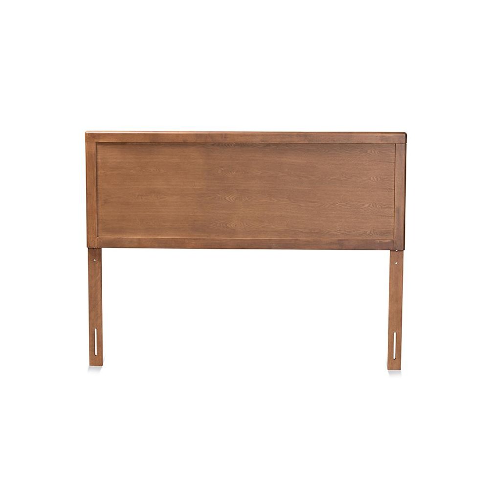 Transitional Ash Walnut Finished Wood Full Size Headboard. Picture 2