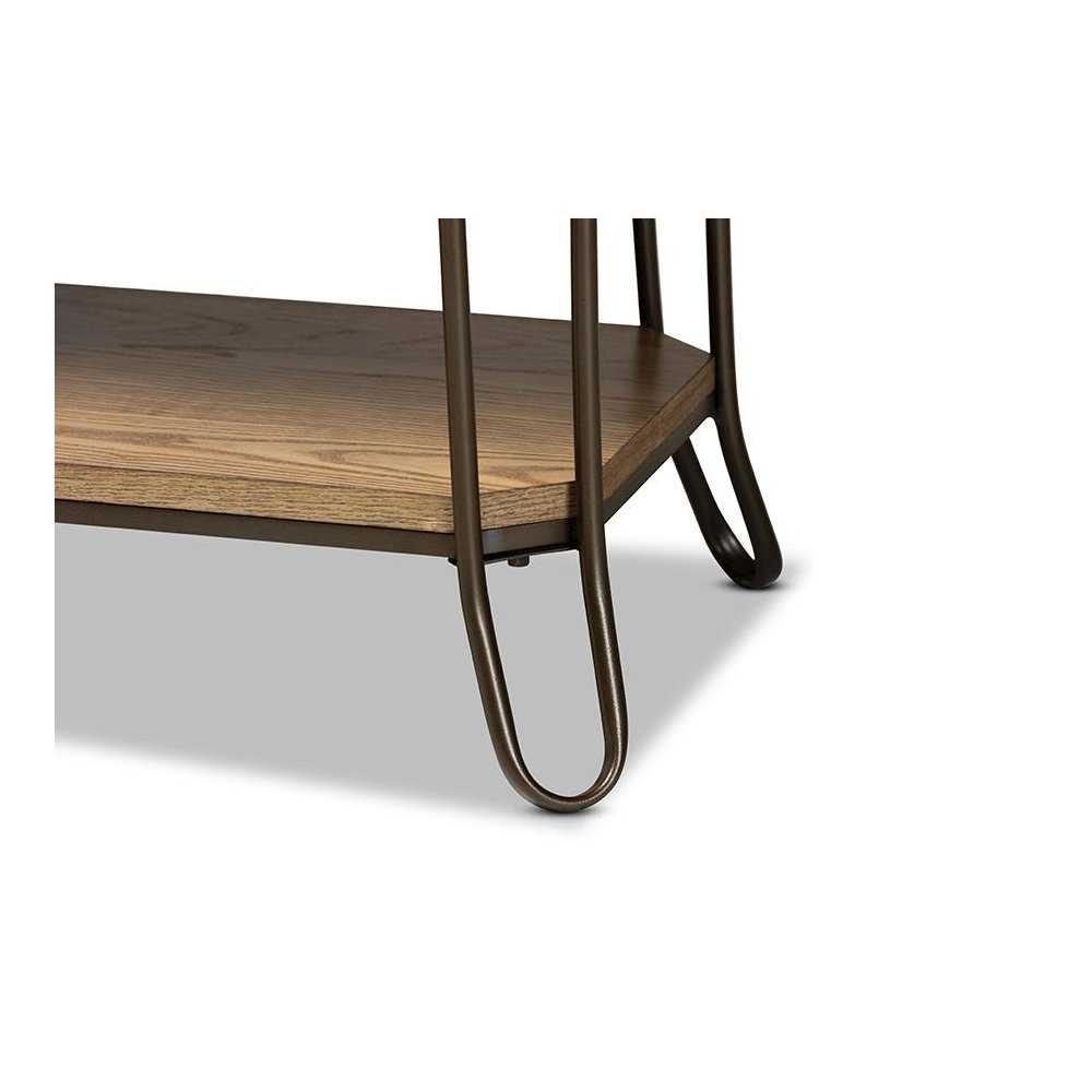 Black Finished Metal 3-Drawer Console Table. Picture 7