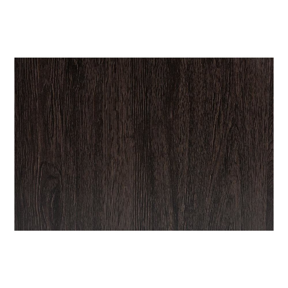Dark Brown Finished Wood and Black Metal 2-Drawer Nightstand. Picture 7
