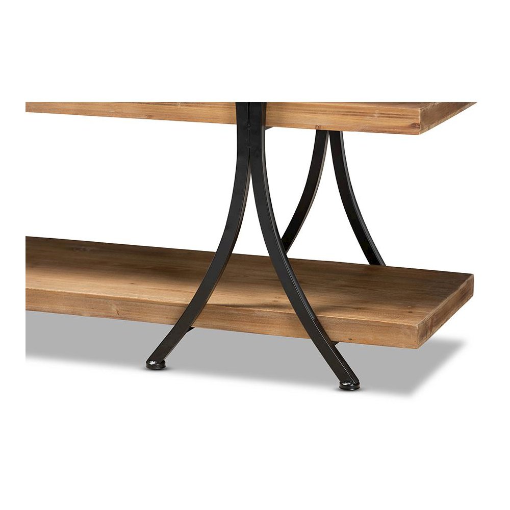 Black Finished Metal Console Table. Picture 4