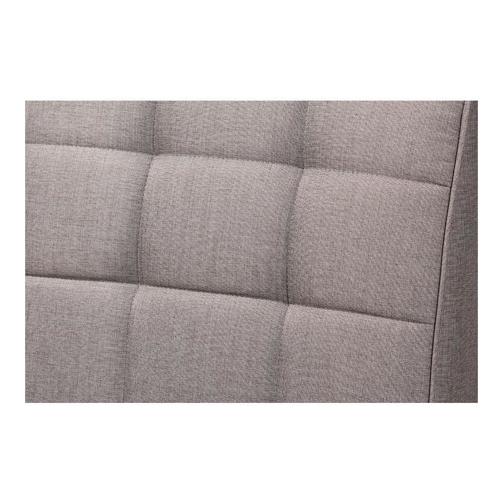 Grey Fabric Upholstered and Walnut Brown Finished Wood 3-Piece Dining Nook Set. Picture 6
