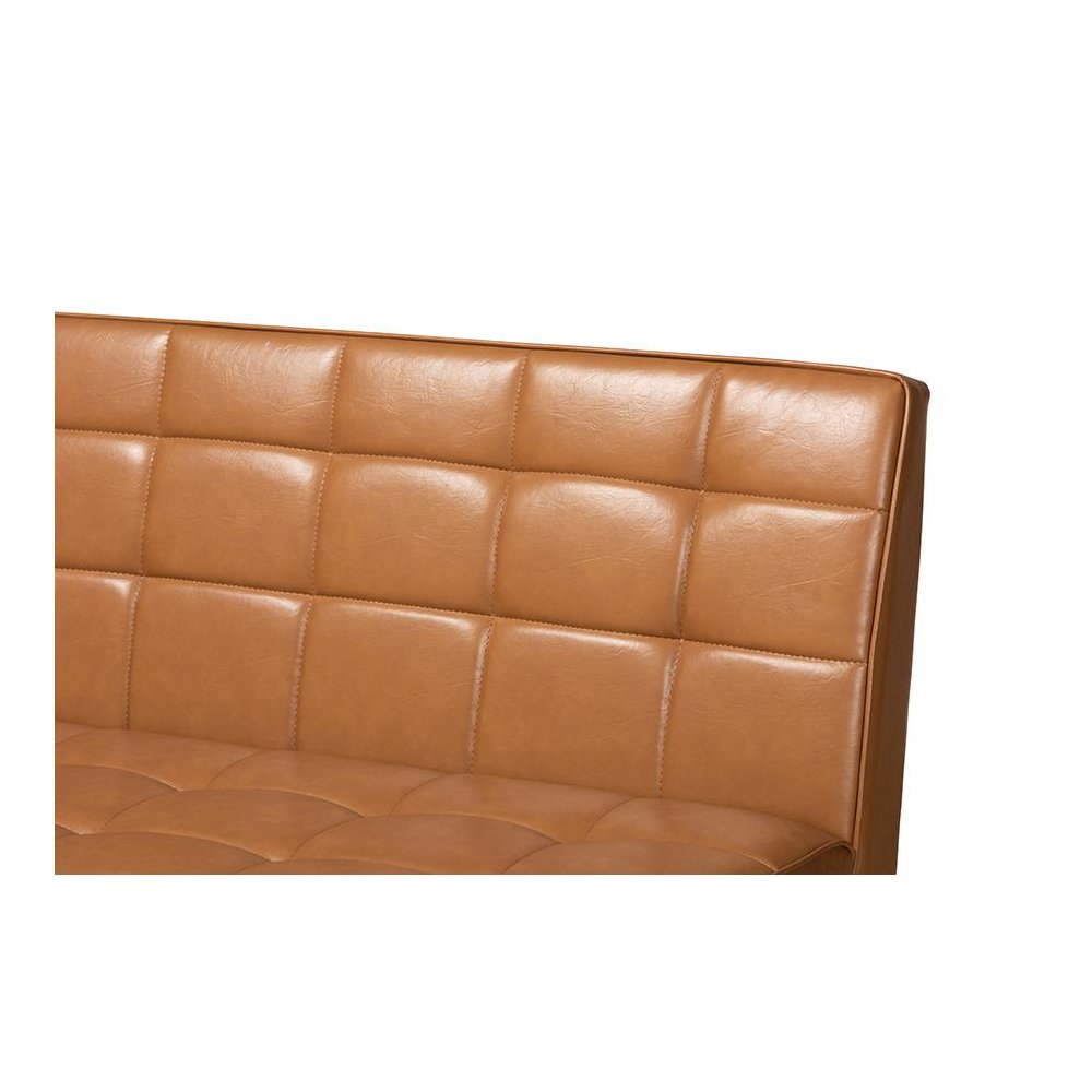 Leather Upholstered and Walnut Brown Finished Wood 3-Piece Dining Nook Set. Picture 6