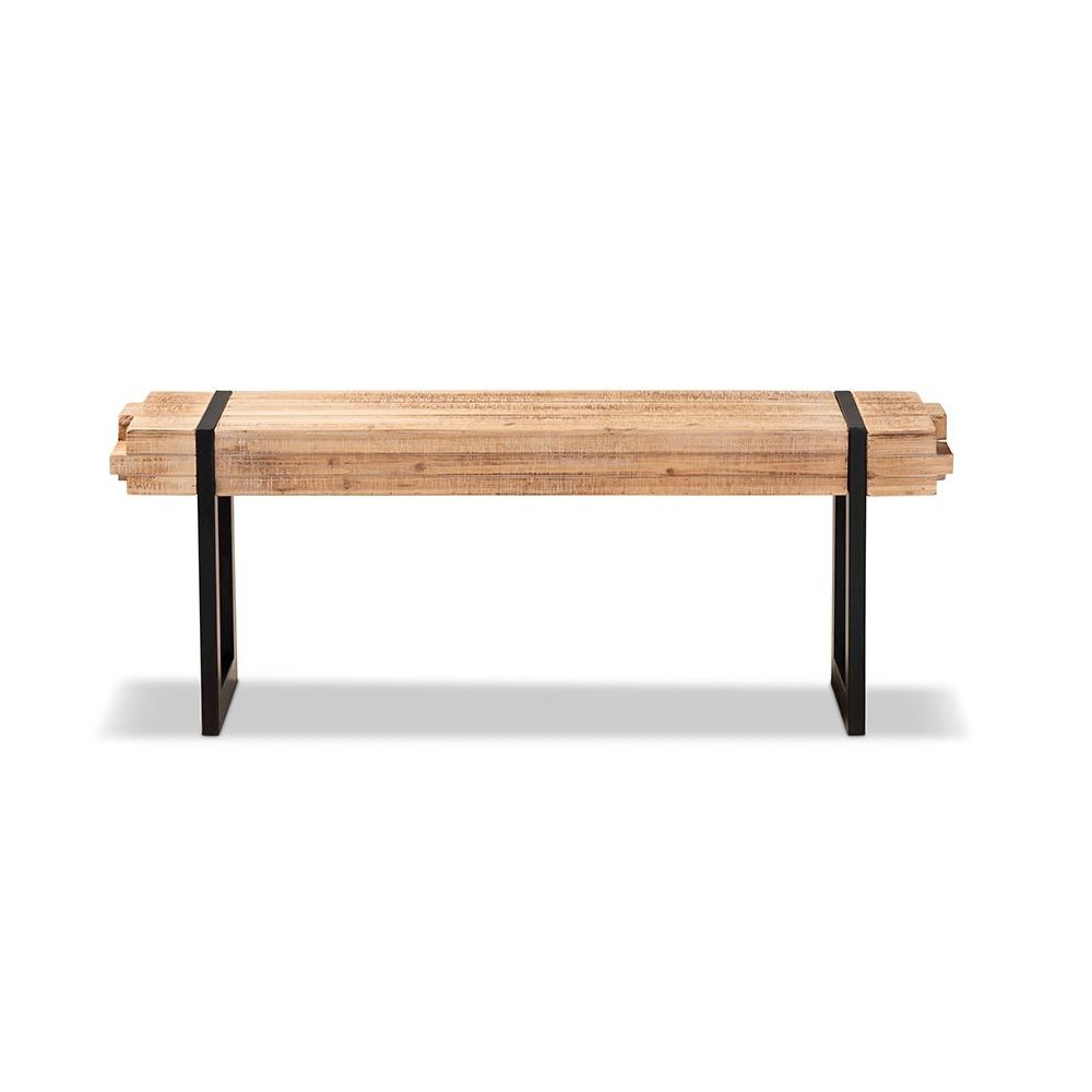 Black Finished Metal Bench. Picture 2