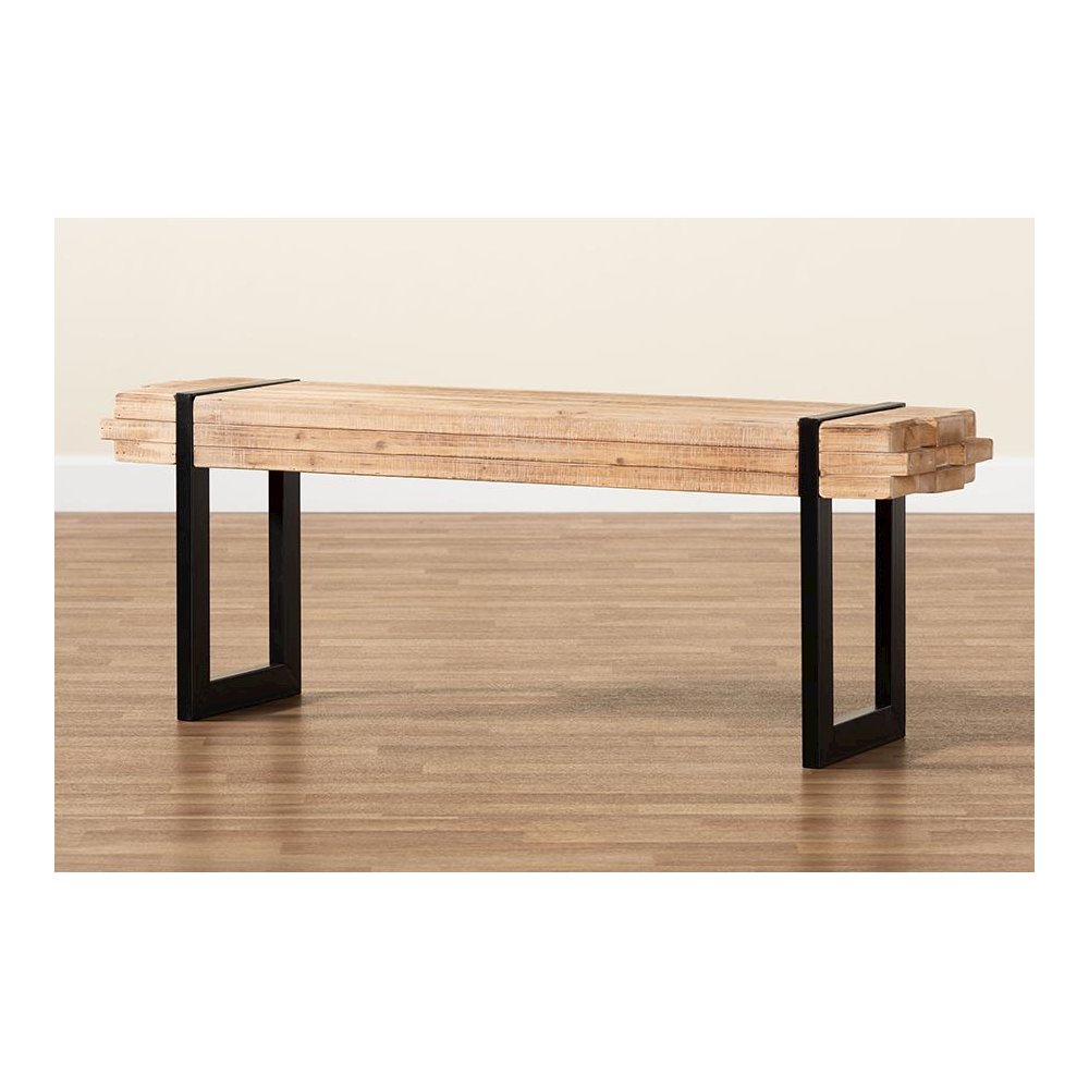 Black Finished Metal Bench. Picture 7
