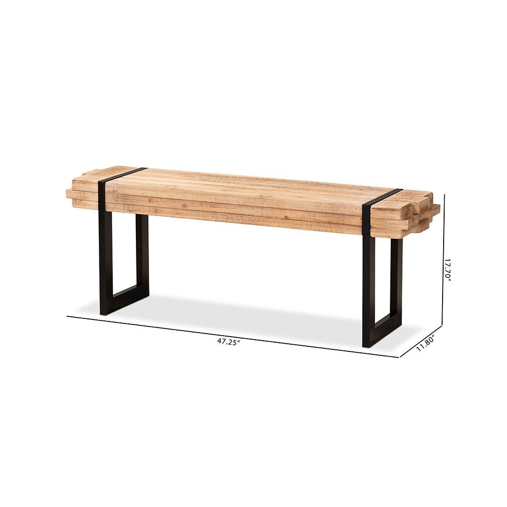 Black Finished Metal Bench. Picture 8