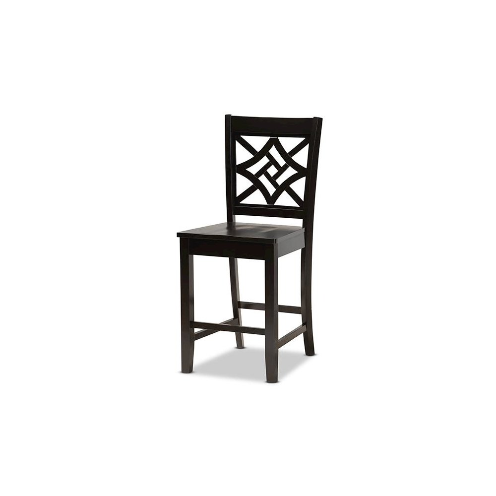 Transitional Dark Brown Finished Wood 5-Piece Pub Set. Picture 2